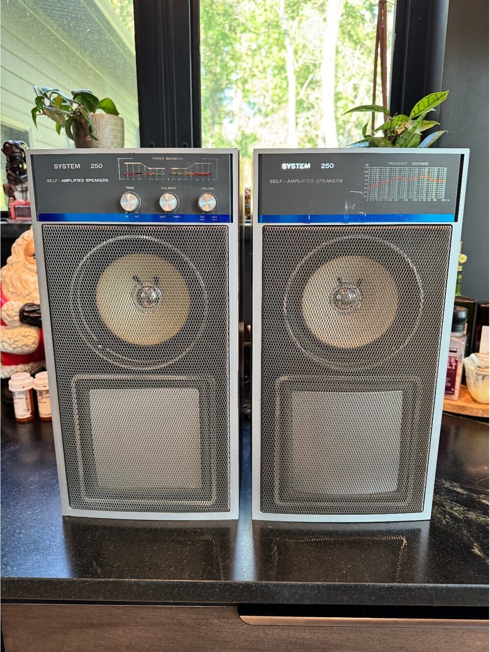 Vintage System 250 Self-Amplified Speakers - Excellent Condition!